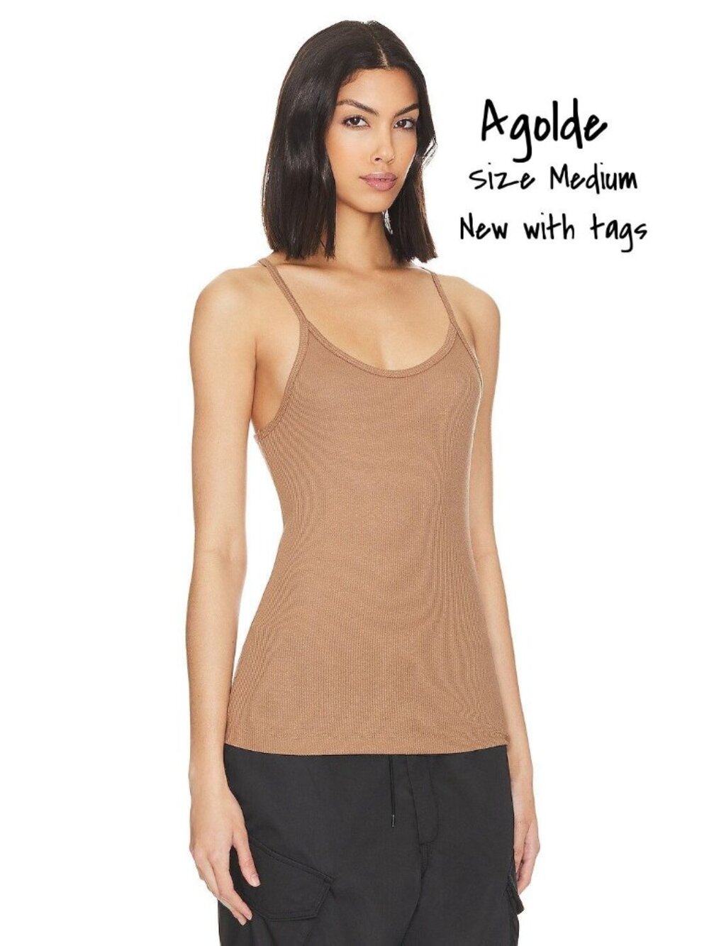 Agolde Scoop Neck Cali Tank Top - Size Medium, New with Tags, USA Made